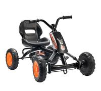 AIYAPLAY Kart Pedales, Go Kart con Ruedas PP, Marco de Acero, Carga 30 kg, para Niños y Niñas de 2-5 Años, Negro