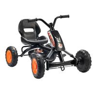 AIYAPLAY Kart Pedales Go Kart Ruedas PP 30 kg Niños y Niñas 2-5 Años Negro | Marco de Acero