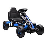 AIYAPLAY Kart Pedales para Niños de +3 Años Go Kart con Embrague Automático Freno Ruedas Antideslizantes de EVA y Marco Metálico Carga 50 kg Azul