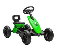 AIYAPLAY Kart Pedales para Niños, Go-Kart para Niño con Ruedas EVA Silenciosas, Avanzar y Retroceso, Coche Pedales para Niños Niñas de 2 a 5 Años, Verde