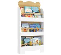 AIYAPLAY Librería Infantil de 3 Niveles Diseño de Osito Guardería Natural