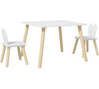 AIYAPLAY Mesa para Niños 60x60x44 cm Blanco