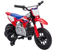 AIYAPLAY Moto eléctrica infantil con licencia HONDA 12 V, Velocidad 3-6 km/h, Vehículo eléctrico infantil 3+ años, Rojo y azul