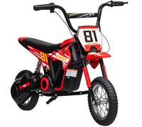 Aiyaplay Moto Eléctrica Para Niños 24v Motor 250w Velocidad De 6-16km/h Rojo