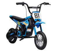 AIYAPLAY Moto Eléctrica para Niños 24V, Moto Eléctrica Infantil con Motor 250W, Velocidad de 6-16km/h, Ruedas de 12'' y Suspensión Trasera, para Niños de 8-12 Años, Azul