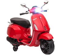AIYAPLAY Moto Eléctrica para Niños con Licencia Vespa +3 Años 6V Rojo