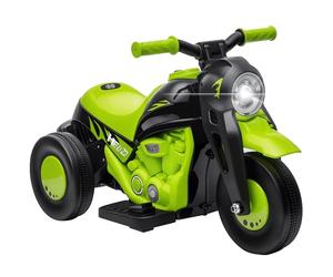 AIYAPLAY Moto Eléctrica para Niños de +2 Años 6V con Burbujas Faros Verde