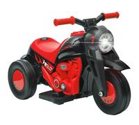 AIYAPLAY Moto Eléctrica para Niños de +2 Años Moto de Batería para Niños 6V con Función de Soplar Burbujas Faros Música Velocidad 3 km/h Carga 30 kg Rojo