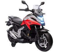 AIYAPLAY Moto Eléctrica para Niños de +3 Años con Licencia Honda con USB MP3 Luz LED y Velocidad 3 km/h Carga 30 kg Rojo