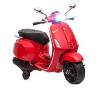 Homcom - Moto eléctrica infantil Vespa Rojo