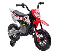 Aiyaplay Moto Eléctrica Para Niños De +3 Años Con Batería 12v Música Rojo