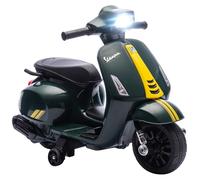 AIYAPLAY Motocicleta eléctrica 6V 2.5km/h Faro 2-4 años Verde Oscuro