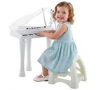 AIYAPLAY Piano Electrónico Infantil de 32 Teclas 37x30,5x60,4 cm Blanco