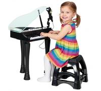 AIYAPLAY Piano Electrónico Infantil de 32 Teclas 37x30,5x60,4 cm Negro