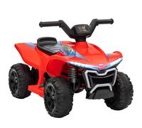 AIYAPLAY Quad eléctrico infantil 6V coche eléctrico para niños velocidad de 2,5 km/h para niños de 18-36 meses 71 x 40,5 x 45 cm rojo
