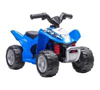AIYAPLAY Quad Eléctrico Niños Honda 18-36 Meses 6V 2,8 km/h Azul | Vehículo Eléctrico a Batería Infantil, Faros LED, Bocina, Avance, 65,5x38,5x43,5 cm