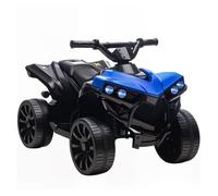 Aiyaplay quad eléctrico para niños 6 v, quad para niños de 37 a 72 meses, velocidad hasta 3 km/h, con faros y música, azul