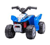 AIYAPLAY Quad Eléctrico para Niños 18-36 Meses Vehículo a Batería con Faros LED Bocina Azul Aventura y Juego Seguro Aosom España