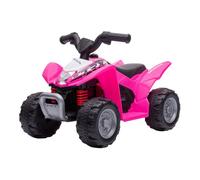 AIYAPLAY Quad Eléctrico para Niños 18-36 Meses Vehículo a Batería con Faros LED Bocina Fucsia Diversión y Estilo Aosom España