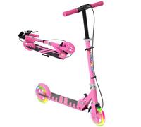 AIYAPLAY Roller Kinder Scooter mit Leuchtenden Rädern, Bremse, klappbarer Kinderroller Höhenverstellbarer Tretroller Kickscooter für Kinder Jugendliche 3-8 Jahre Cityroller bis zu 50 kg