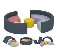 AIYAPLAY Set motricidad 7 piezas para 3-6 años Circuito de motricidad para bebé 107×107×30 cm multicolor Aosom España