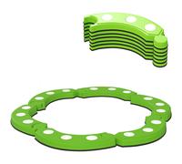 AIYAPLAY Tabla de Equilibrio para Niños de +3 Años con 6 Piedras de Equilibrio Puntos Táctiles para Interiores y Exteriores Verde