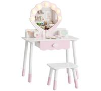AIYAPLAY Tocador Infantil con Silla para 3-8 años, Rosa