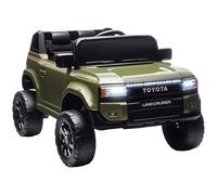 AIYAPLAY TOYOTA Land Cruiser Coche Eléctrico para Niños 3-8 Años, 12V 3-5 km/h Coche Eléctrico para Niños con 2 Motores, Suspensión, Mando a Distancia, Cinturón de Seguridad de 3 Puntos, Bluetooth,