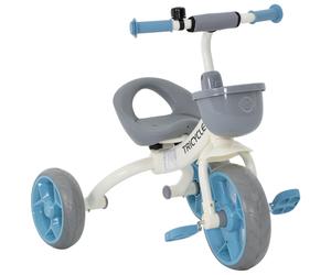 AIYAPLAY Triciclo infantil evolutivo, triciclo para niños de 2 a 5 años con cesta frontal y ruedas EVA, 72 x 52 x 61 cm, azul Aosom España