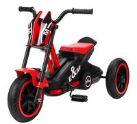 AIYAPLAY Triciclo para niños, bicicleta de equilibrio 3 ruedas con pedal para 18 a 36 meses, para interior y exterior, rojo