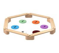AIYAPLAY Viga de Equilibrio para niños, Modular, Madera Maciza de Pino, Curso de motricidad, 6 Piezas para Interior y Exterior, Juguete Montessori de Entrenamiento de Equilibrio, Carga 50 kg, Natural