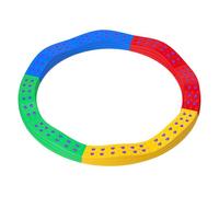 Aiyaplay vigas de equilibrio para niños de +3 años tabla de equilibrio de 8 piezas en forma de arco base antideslizante para entrenamiento de equilibrio multicolor 8 cm