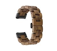 AIYIBEN Banda de reloj de liberación rápida, correa de reloj de madera natural, elección del color y ancho de la correa 18 mm, 19 mm, 20 mm, 21 mm, 22 mm, 23 mm o 24 mm (18mm, Nuez)