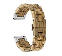 AIYIBEN Banda de reloj de liberación rápida, correa de reloj de madera natural, elección del color y ancho de la correa 18 mm, 19 mm, 20 mm, 21 mm, 22 mm, 23 mm o 24 mm (18mm, Cebra)