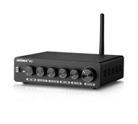 AIYIMA B07 Amplificador Bluetooth 5.2 TPA3255 2.1 CHL Amplificador de subwoofer 300Wx2 + 300W para el hogar Altavoces de estantería de Escritorio Subwoofers con Fuente de alimentación Auxiliar