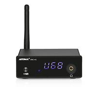 AIYIMA DAC-A1 - Mini Amplificador de Auriculares ES9018Q2M de Escritorio, Decodificador Estéreo Hi-Fi, Bluetooth 5.0, Óptico Coaxial USB DAC APTX-HD Linux Con Mando a Distancia DC5 V