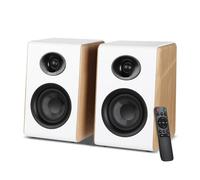 AIYIMA S600 Altavoces de Estantería Activos 2.1 con Woofer de 4", 100W RMS, Bluetooth 5.3, HDMI ARC, Óptico, USB, RCA, Salida Subwoofer, Altavoces Estéreo HiFi con DAC Integrado para PC y Cine en Casa