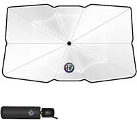 AIYING Parasol Parabrisas Delantero de Coche, para Alfa Romeo 147 156 159 Giulia Stelvio GT Plegable, Resistente al Agua, Anticongelante, Cubierta Protección contra La Nieve, Bloquea Los Rayos UV