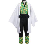 AIYINIY Disfraz de anime Sabito para cosplay, kimono, Kimetsu No Yaiba Sabito, uniforme para Halloween, carnaval, fiesta (Sabito, L)