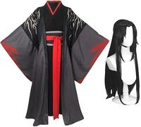 AIYINIY Mo Dao Zu Shi - Disfraz de cosplay de Wei Wuxian Lan Wangji, juego de rol, trajes de anime Hanfu, conjunto completo para actuaciones de fiesta de Halloween (Wei Wuxian, S)