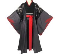AIYINIY Mo Dao Zu Shi - Disfraz de cosplay de Wei Wuxian Lan Wangji, trajes de anime Hanfu para fiesta de Halloween, carnaval, actuaciones (Wei Wuxian, L)