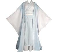 AIYINIY Mo Dao Zu Shi - Disfraz de cosplay de Wei Wuxian Lan Wangji, trajes de anime Hanfu para fiesta de Halloween, carnaval, actuaciones (Lan Wangji, XL)