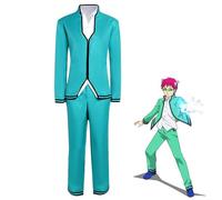AIYINIY The Disastrous Life of Saiki - Disfraz de cosplay de Saiki Kusuo, uniforme escolar, conjunto completo para Halloween, carnaval, fiesta (solo traje, XXL)