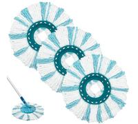 Aiyiried 3 Piezas Mopa con Cabezal de Recambio de Compatible con Leifheit el Sistema de 2 Fibras para Clean Twist Disc Micro Duo,Absorción del Agua Descontaminación Fuerte y para Todo Tipo de Suelos.