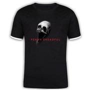 Aiyla Bonei Penny Dreadful Logo Unisex 100% Cotton Short-Sleeve T-Shirts Black XXL