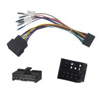 Aiyomi 1 adaptador de cable de 20 pines a ISO, adaptador de cableado ISO de 20 pines para radio de coche compatible con líneas de control de volante y retroceso