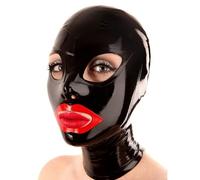 AIYOUBRS Capucha de Látex para Cabeza Mascarilla Para bondage látex de Goma Para Fetichismo (Size:L-68CM)