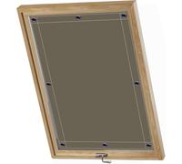 AIYOUVM Cortina 43x96cm Estor Enrollable Termico con Ventosa sin Perforación o Pegamento | Compatible + Roto Protección Térmica para Interiores para Ventanas de tejado o Autocaravana