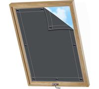 AIYOUVM Cortina 76x140cm Techo Solar Persiana con Ventosa sin Perforación o Pegamento | Compatible + Roto Estor Térmico con Ventosas para Ventanas de tejado o Autocaravana
