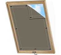 AIYOUVM Cortina Oscurecimiento 116x78cm Estor Opaco con Ventosa sin Perforación o Pegamento | Compatible + Roto Protección Térmica para Interiores para Ventanas de tejado o Autocaravana